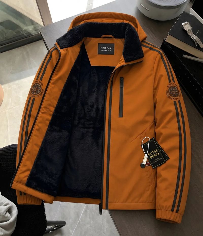 FUTSE PENO Men Striped Casual Jacket - Image 2