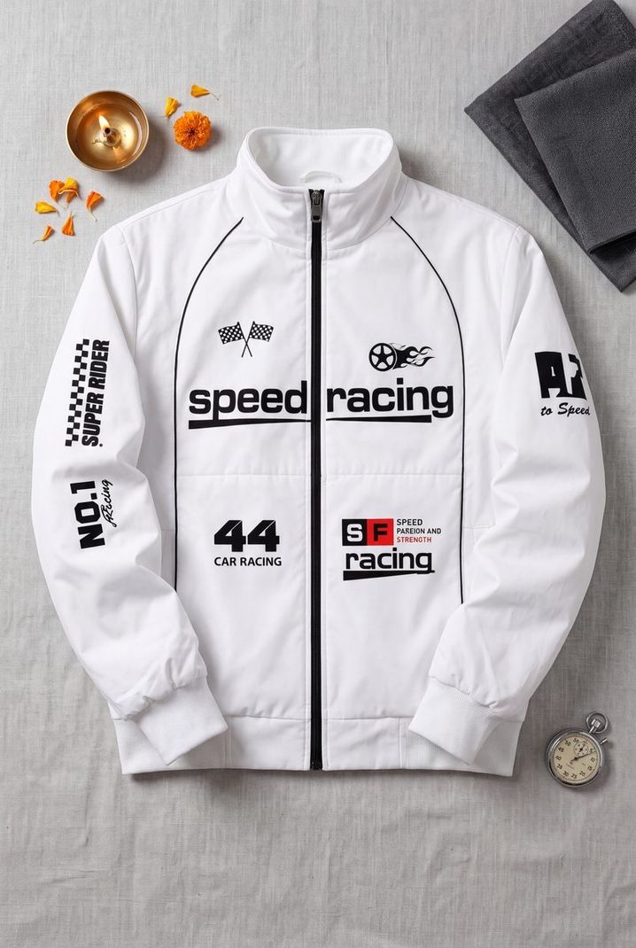 ZEPPI Men Printed Biker/Riding Jacket - Image 2
