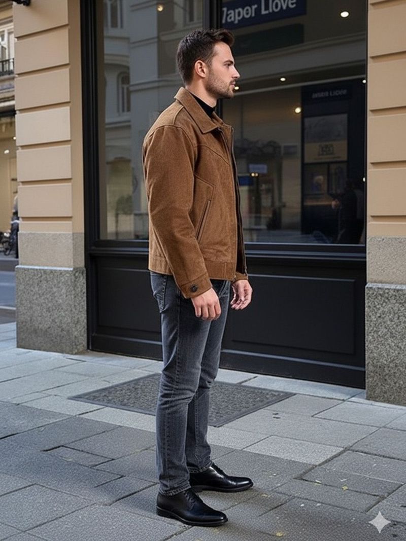 Mast & Harbour Men Solid Biker/Riding Jacket - Image 3