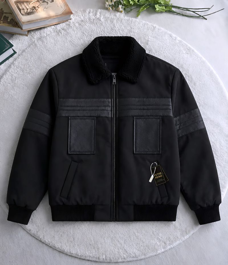 FUTSE PENO Men Solid Casual Jacket - Image 3