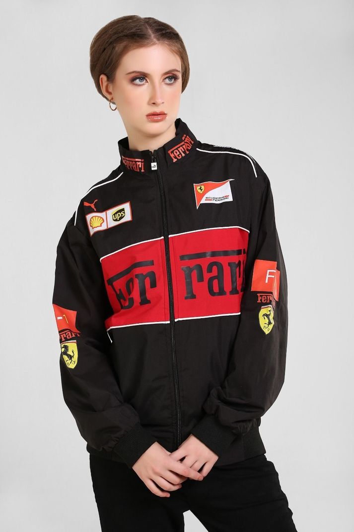 CLWN Men & Women Graphic Print Biker Jacket - Image 4