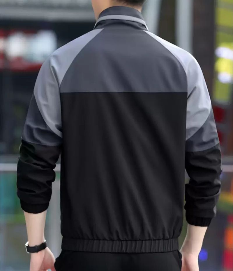 Men Colorblock Casual Jacket - Image 3
