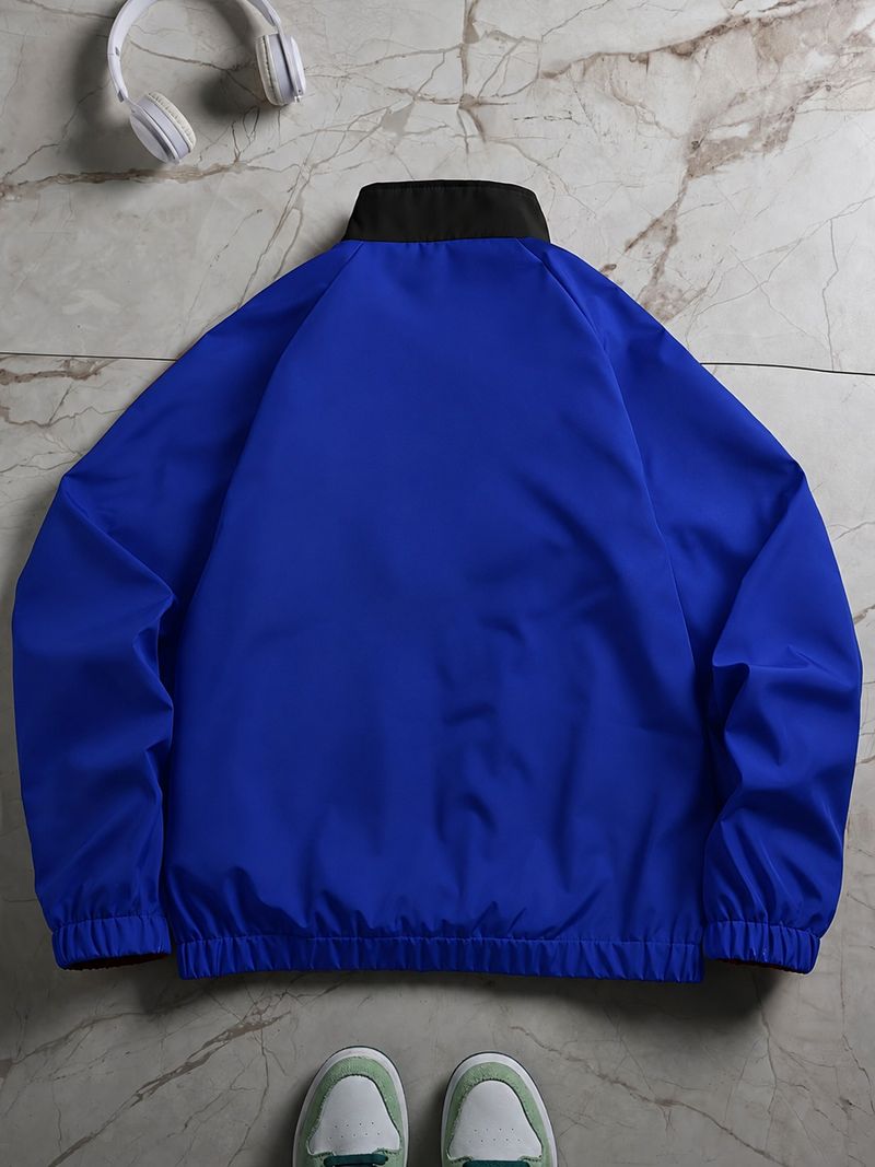 PLATINUMCARTZ Men Colorblock Sports Jacket - Image 3