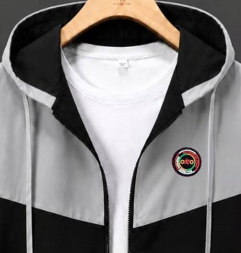OXIMWORLD Men Colorblock Casual Jacket - Image 4