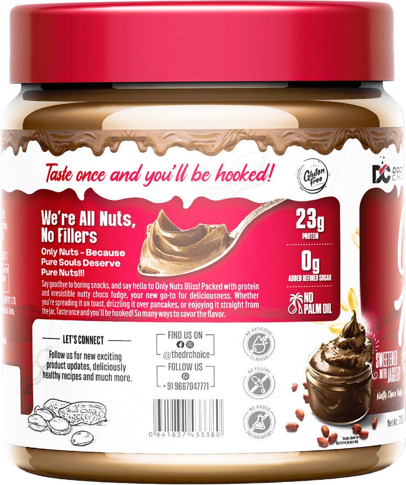 Doctor's Choice High Protein Peanut Butter (Chocolate Fudge Crunchy) - Image 6
