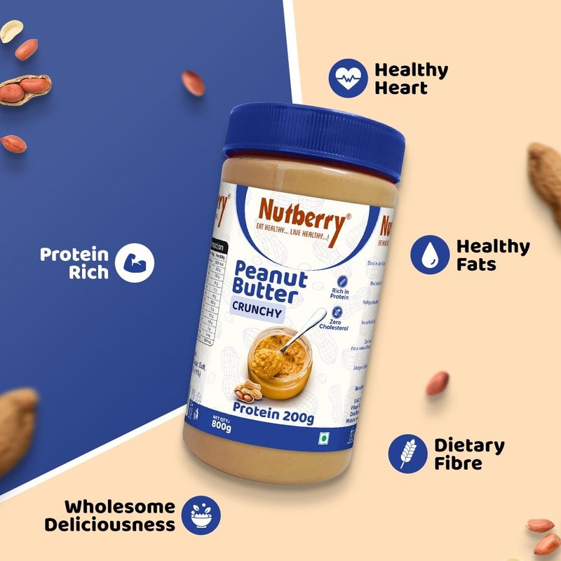Nutberry Peanut Butter Crunchy 800g - Image 5