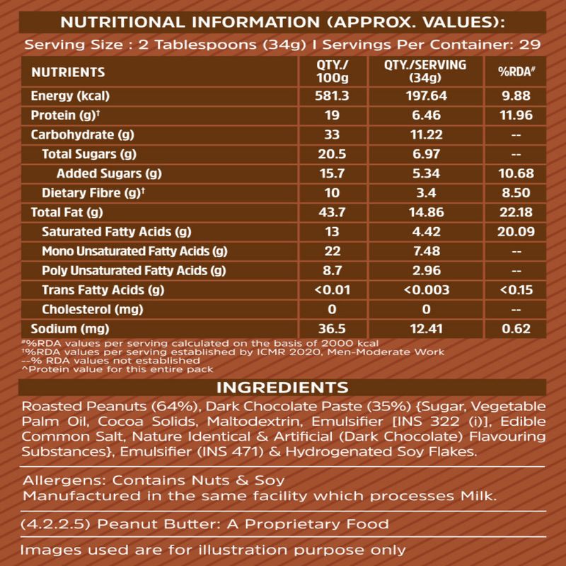 MUSCLEBLAZE Chocolate Peanut Butter (Choco Silk Pack), Creamy, High Protein, Energy Booster (1 kg) - Image 5