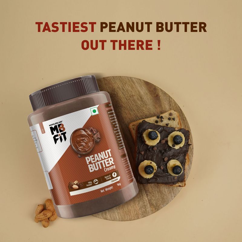 MUSCLEBLAZE Chocolate Peanut Butter (Choco Silk Pack), Creamy, High Protein, Energy Booster (1 kg) - Image 6