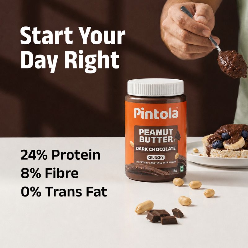 Pintola Dark Chocolate Peanut Butter (Crunchy) 510g - Image 3