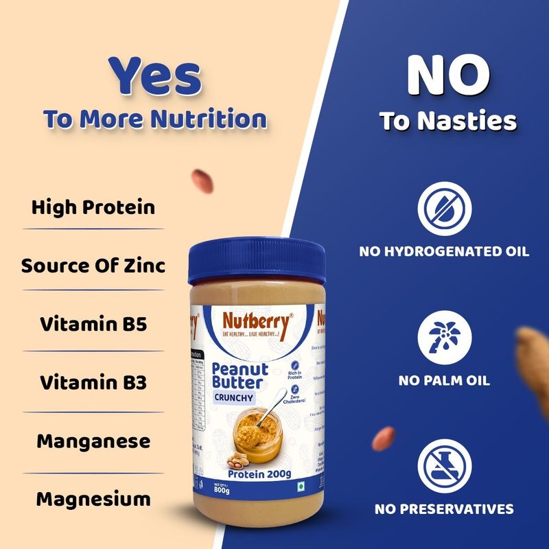 Nutberry Peanut Butter Crunchy 800g - Image 6