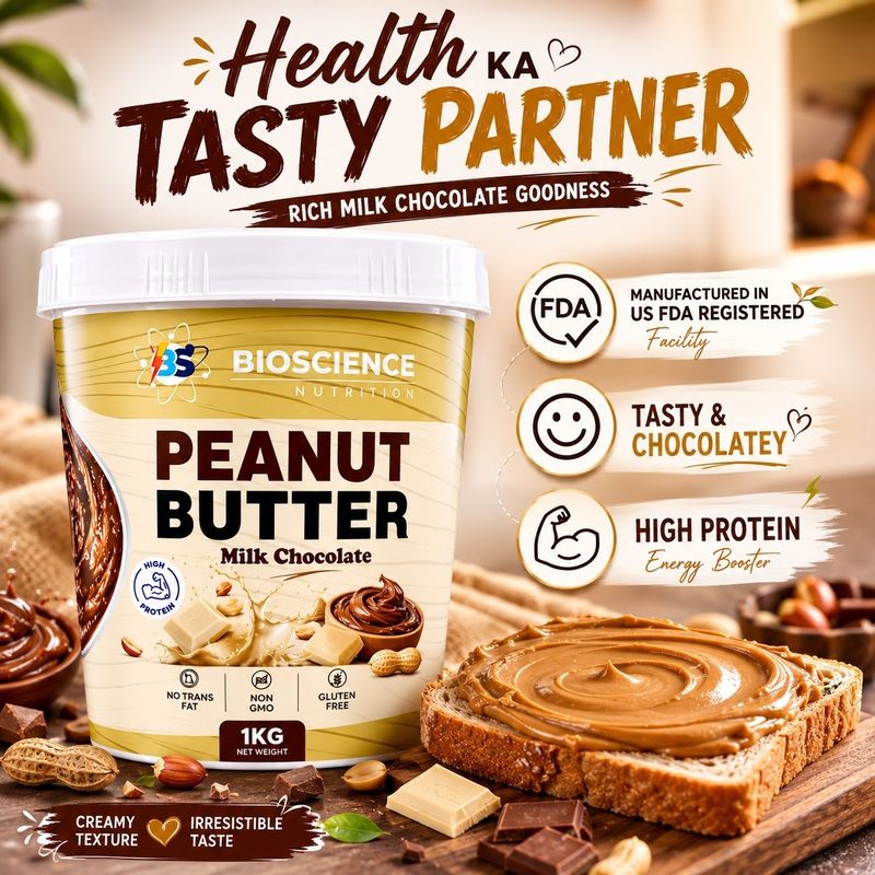 Bioscience Nutrition Peanut Butter Milk Chocolate (1 kg) - Image 6