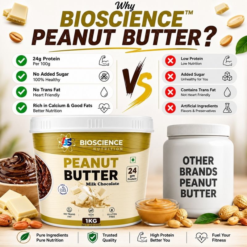 Bioscience Nutrition Peanut Butter Milk Chocolate (1 kg) - Image 3