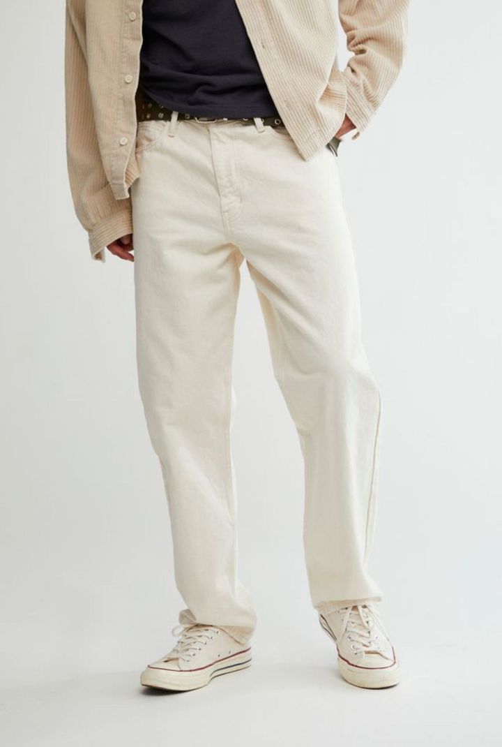RileyRush Men Loose Fit Low Rise Beige Jeans - Image 6