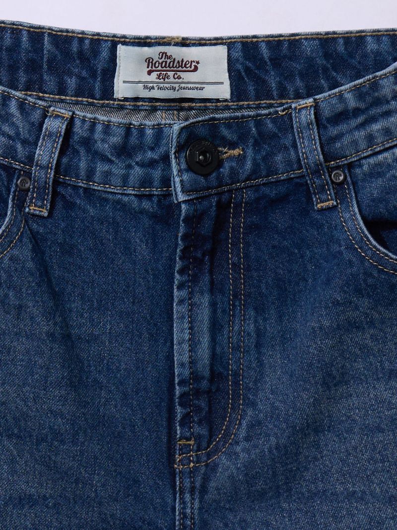Roadster Men Flared Mid Rise Blue Jeans - Image 5
