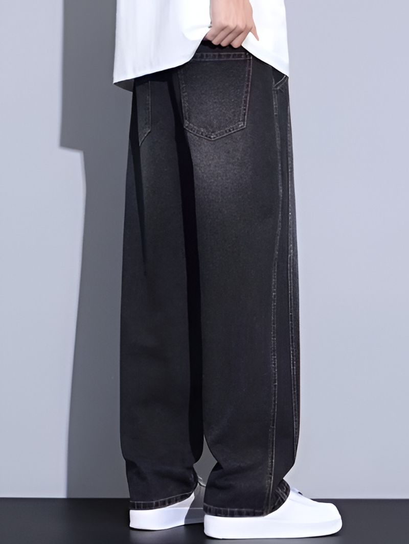 FUDE PRIDE Men Grey, Black Jeans - Image 5
