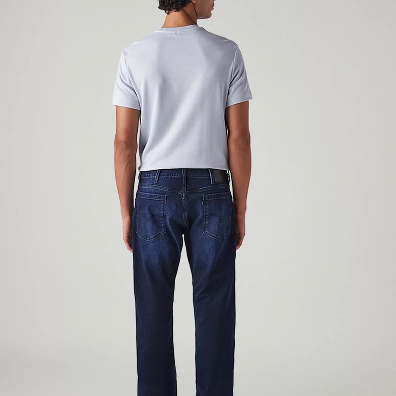 Levi's Men Straight Fit Mid Rise Blue Jeans - Image 3