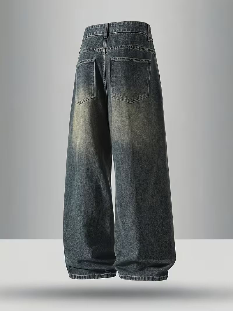sky collection Men Loose Fit Mid Rise Blue Jeans - Image 3