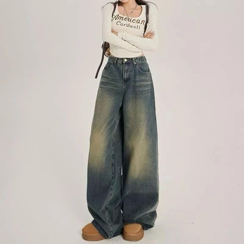 H&H Women Wide Leg High Rise Blue Jeans - Image 3