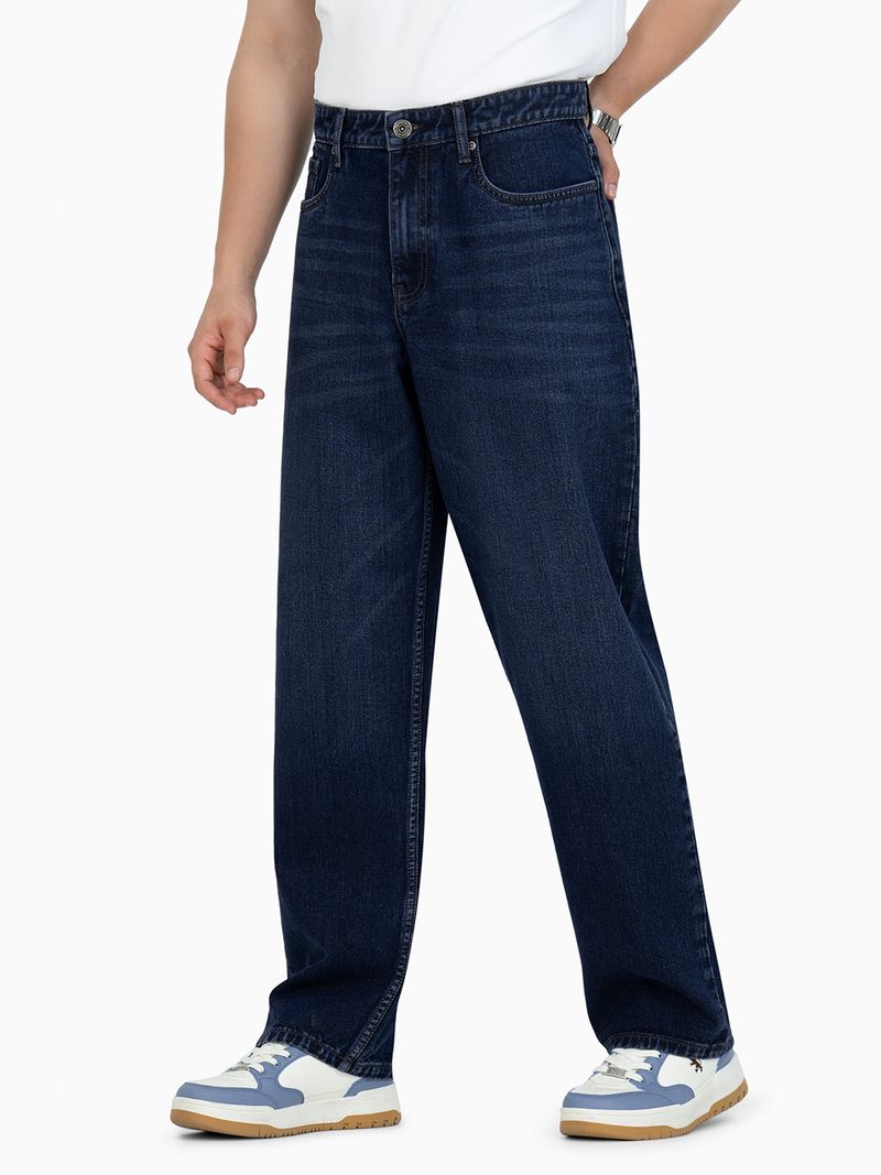 RED TAPE Men Loose Fit Mid Rise Blue Jeans - Image 3