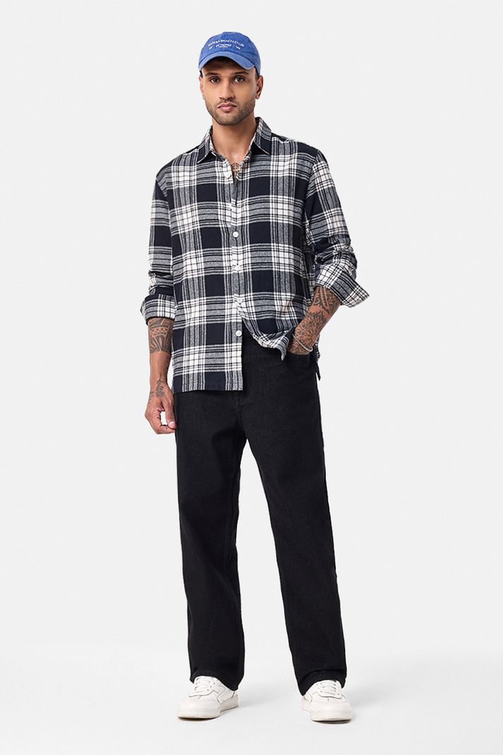 Snitch Men Black Baggy Fit Mid Rise Jeans - Image 3