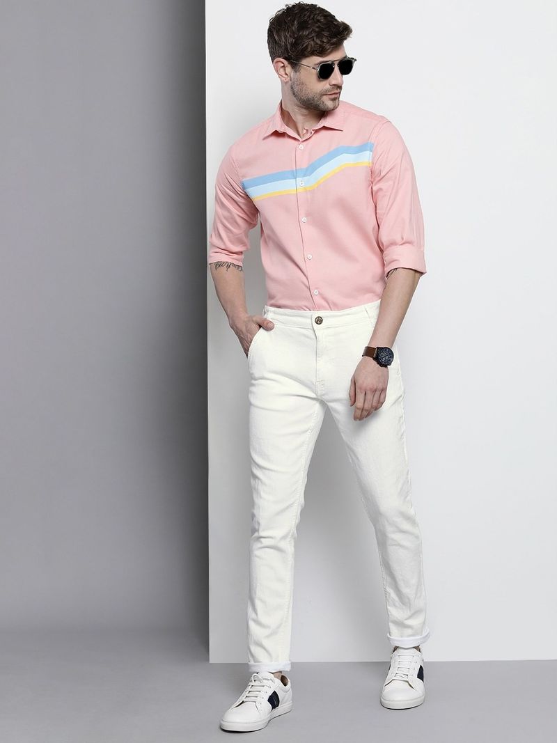 The Indian Garage Co. Men Slim Mid Rise White Jeans - Image 6