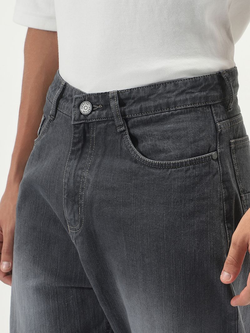 Urbano Fashion Men Dark Grey Jeans - Image 6