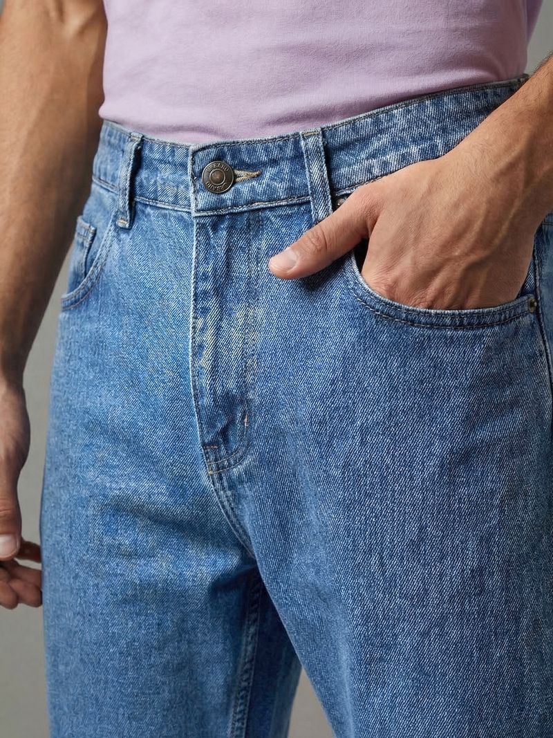 Urbano Fashion Men Light Blue Jeans - Image 6