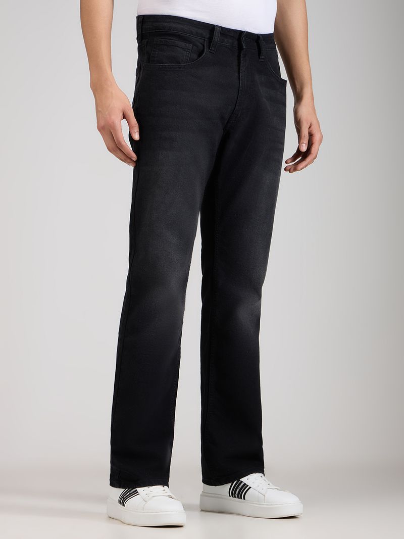 Pepe Jeans Men Boot-Leg Mid Rise Black Jeans - Image 5
