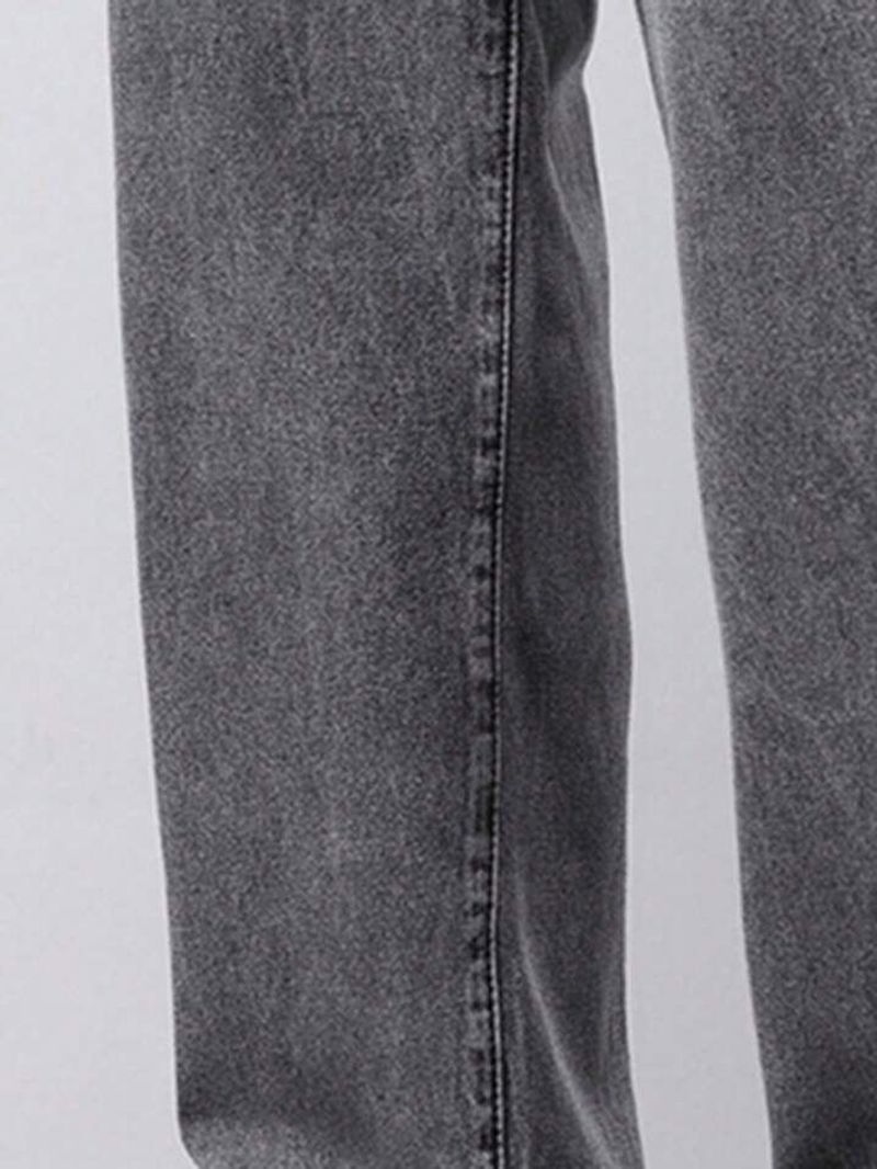 itup Men Loose Fit Mid Rise Grey Jeans - Image 5