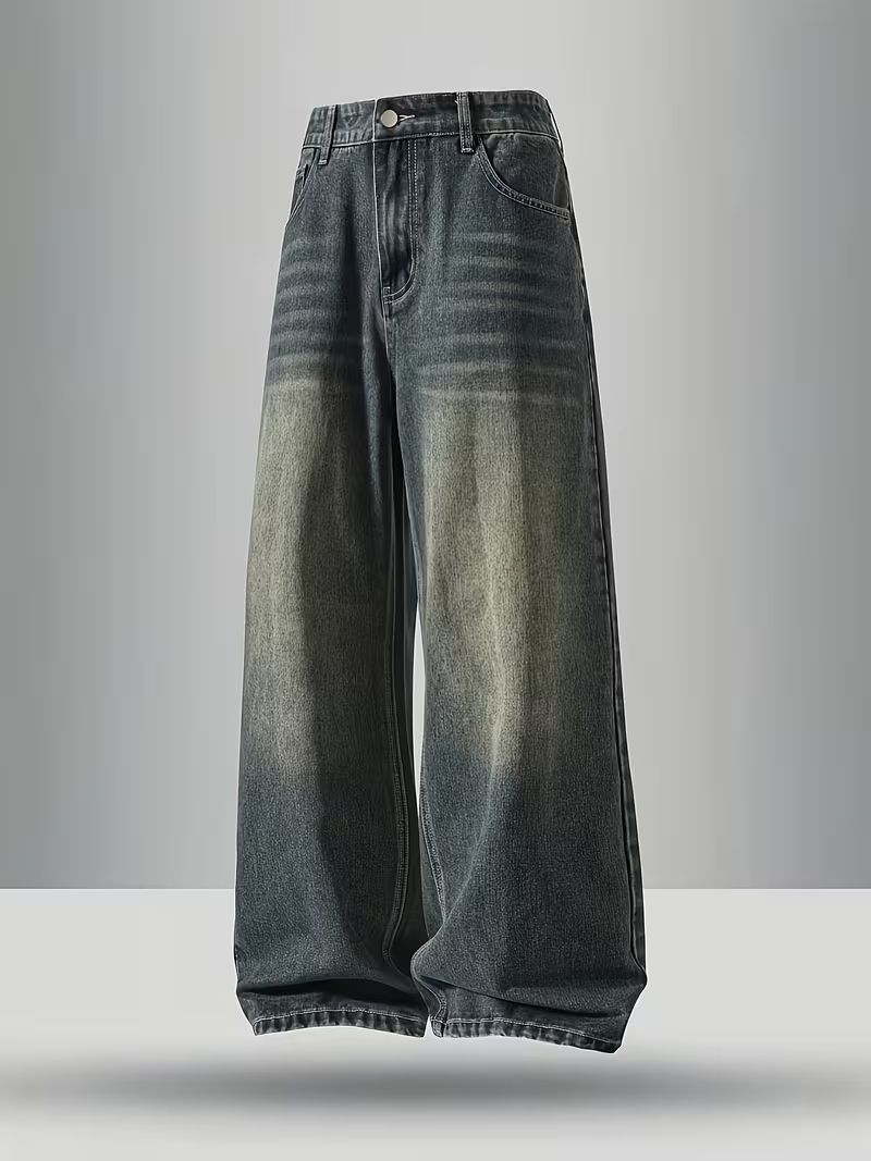 sky collection Men Loose Fit Mid Rise Blue Jeans - Image 2
