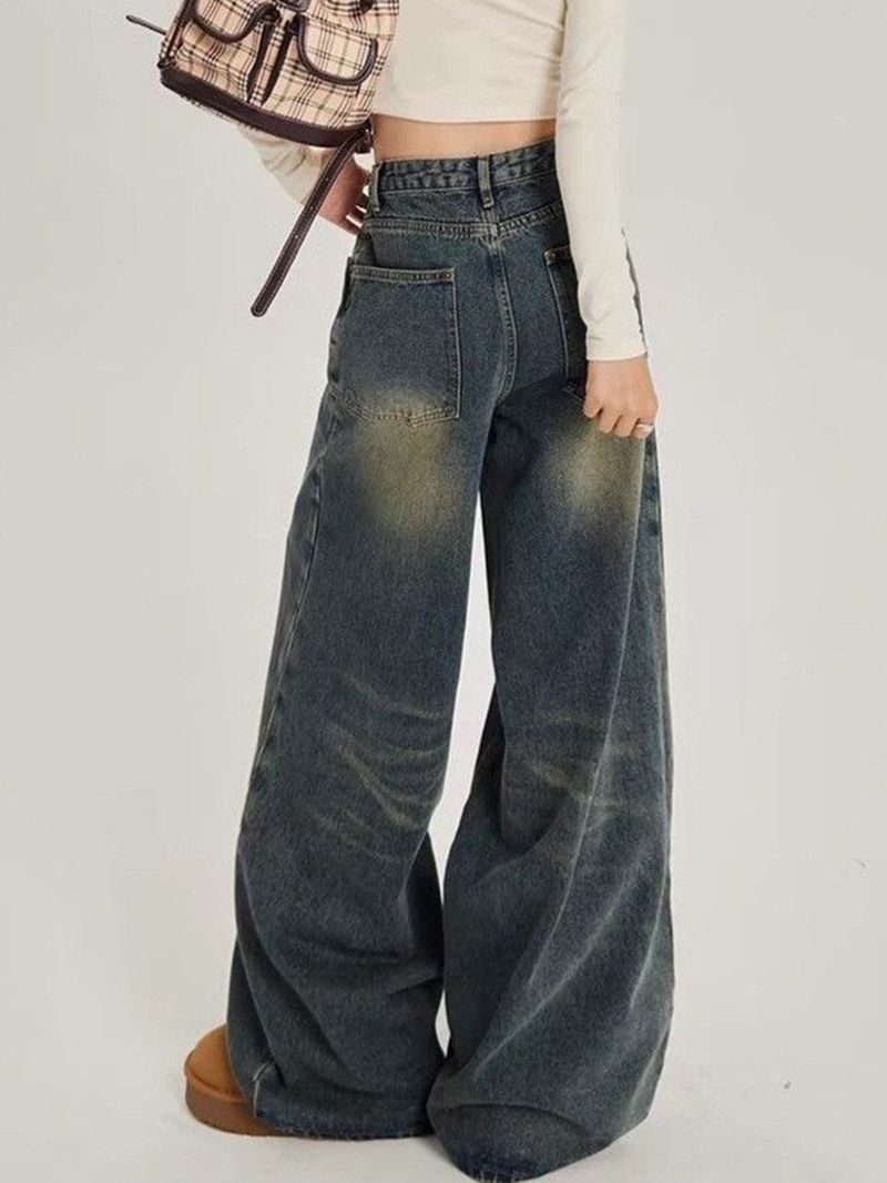 KOTTY Women Baggy Fit High Rise Blue Jeans - Image 3