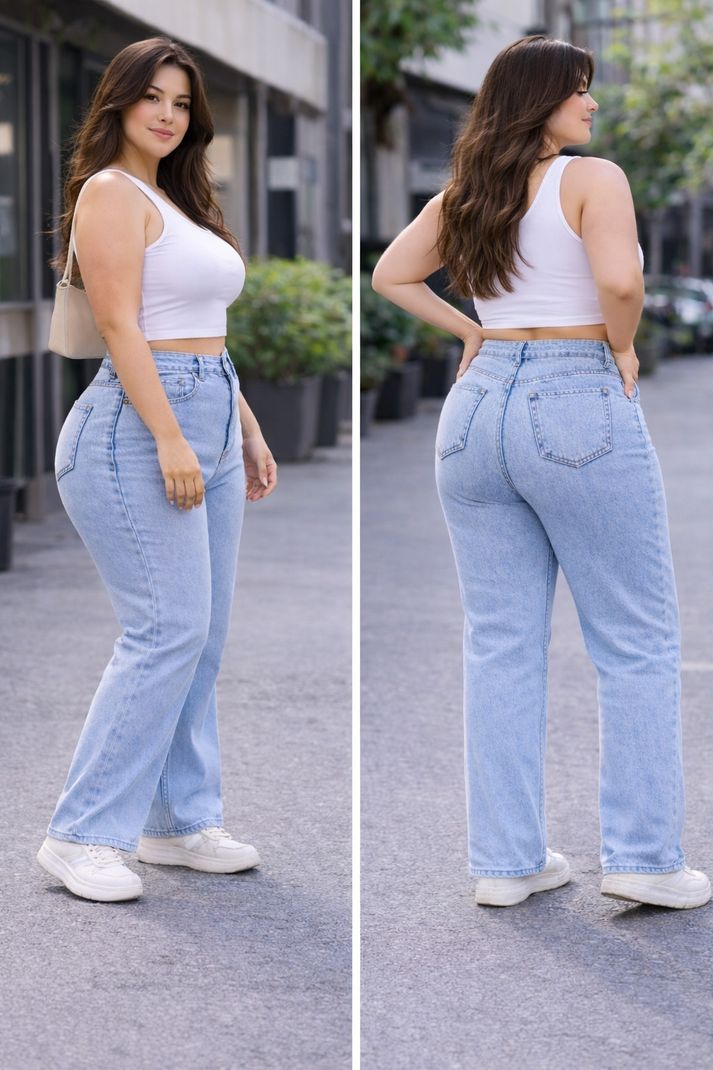 KOTTY Women Regular High Rise Light Blue Jeans - Image 4
