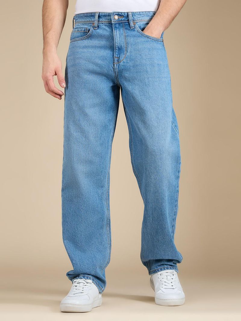 Pepe Jeans Men Relaxed Fit Mid Rise Blue Jeans - Image 2