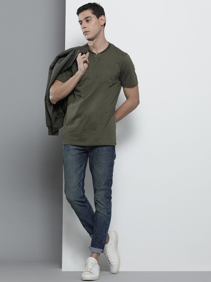 The Indian Garage Co. Men Slim Mid Rise Blue Jeans - Image 6