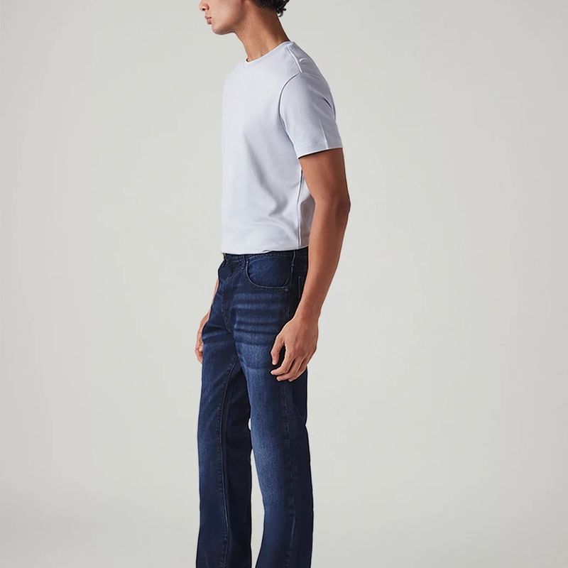 Levi's Men Straight Fit Mid Rise Blue Jeans - Image 4