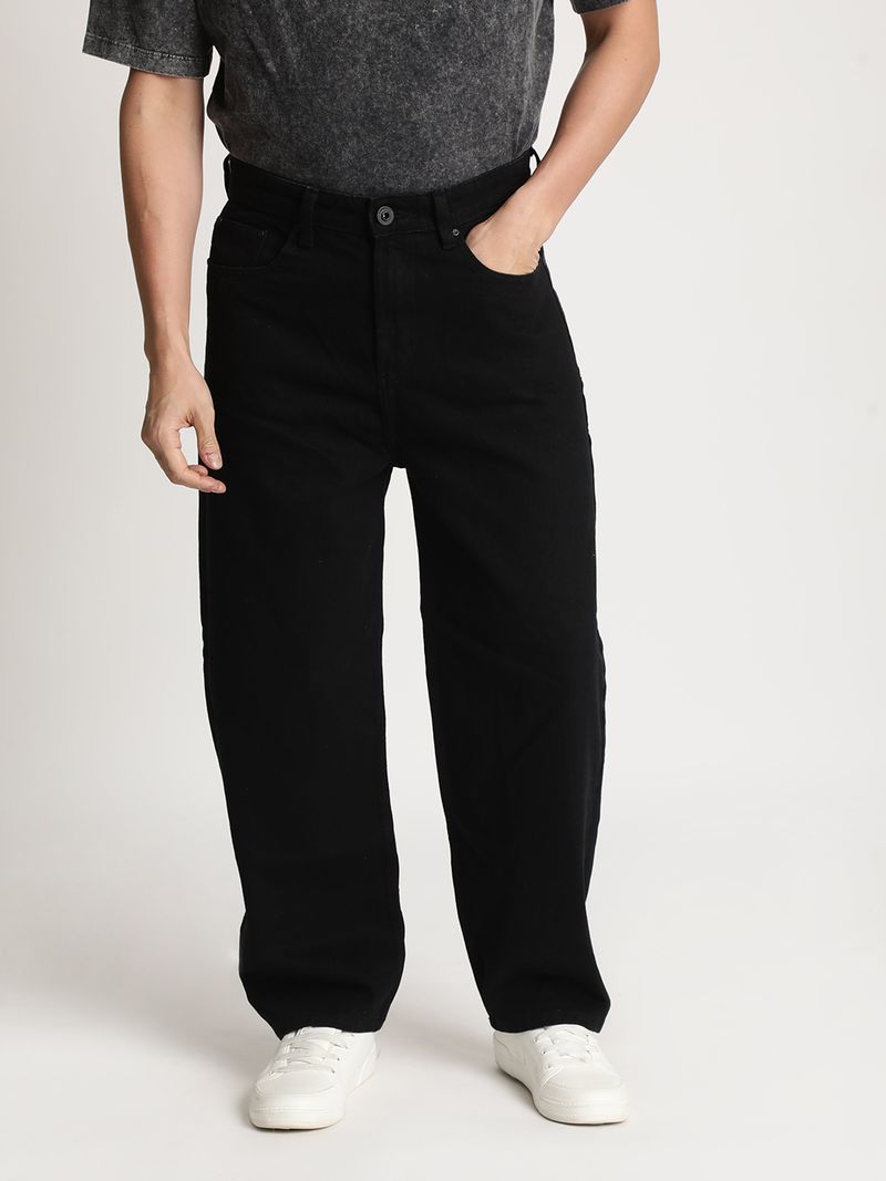 Roadster Men Black Loose Fit High Rise Jeans - Image 2