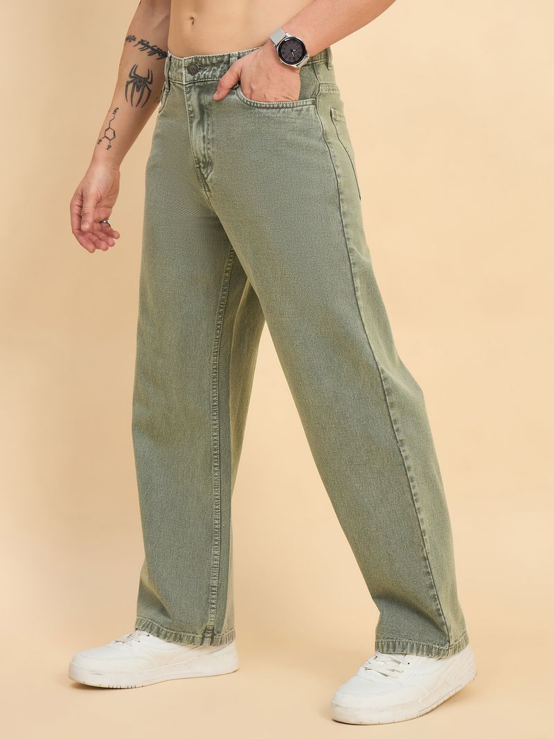 STUDIO NEXX Men Loose Fit Mid Rise Dark Blue Jeans - Image 3