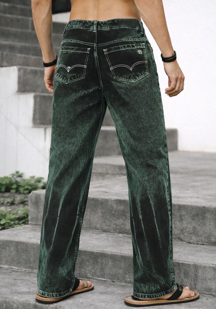 METRONAUT Men Straight Fit Mid Rise Multicolor Jeans - Image 3