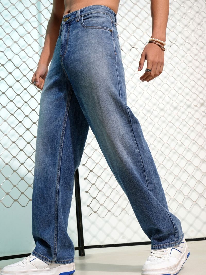 JEANJACK Men Relaxed Fit Mid Rise Blue Jeans - Image 4