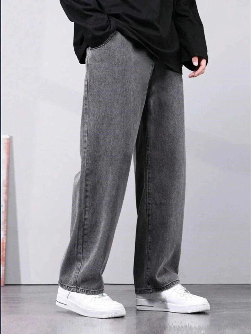 DENIM DUCH Men Grey Jeans Straight Fit Mid Rise - Image 4