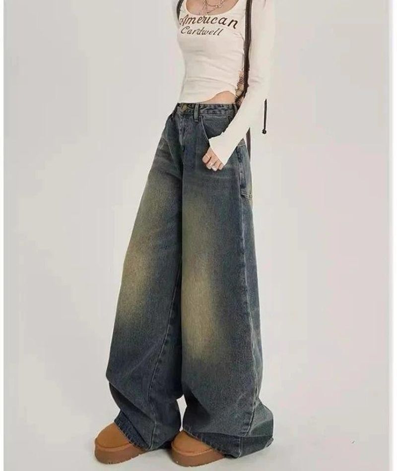 H&H Women Wide Leg High Rise Blue Jeans - Image 4