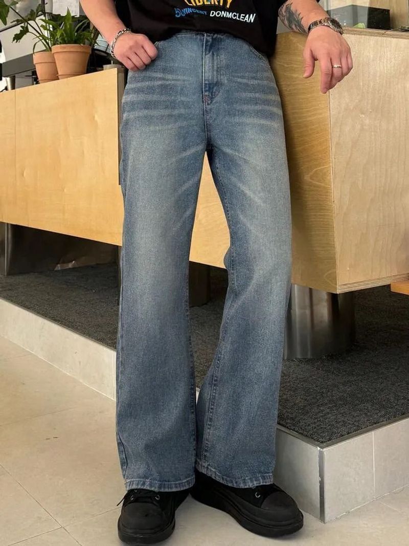 KOTTY Men Relaxed Fit Low Rise Blue Jeans - Image 6