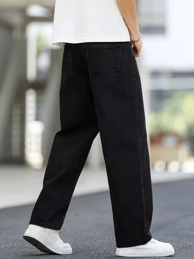 BLACK REY Men Relaxed Fit Mid Rise Black Jeans - Image 6