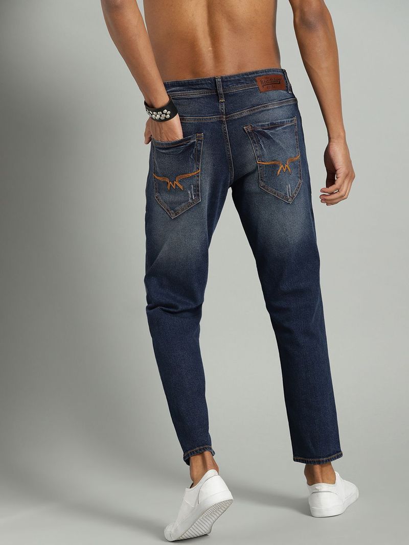 Roadster Men Regular Mid Rise Dark Blue Jeans - Image 4