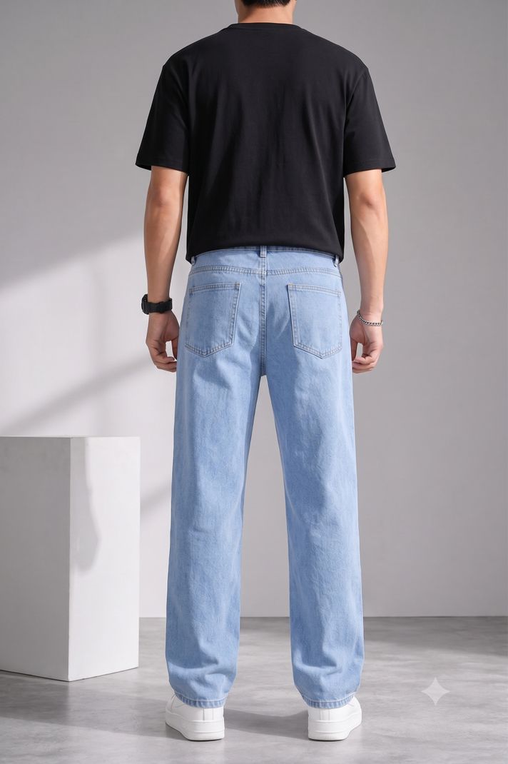 O2 ROUTE Men Light Blue Jeans - Image 3