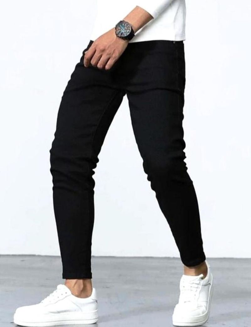 Dawson Men Slim Mid Rise Black Jeans - Image 5