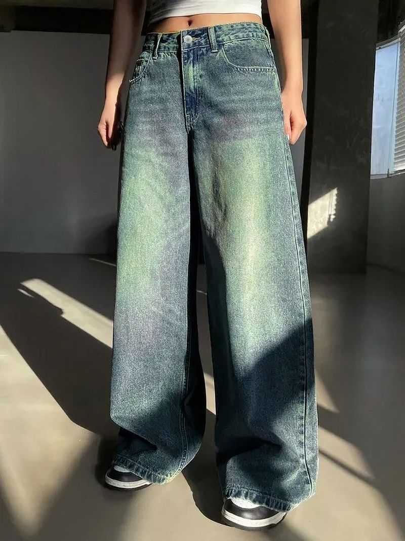 KOTTY Women Baggy Fit High Rise Blue Jeans - Image 3