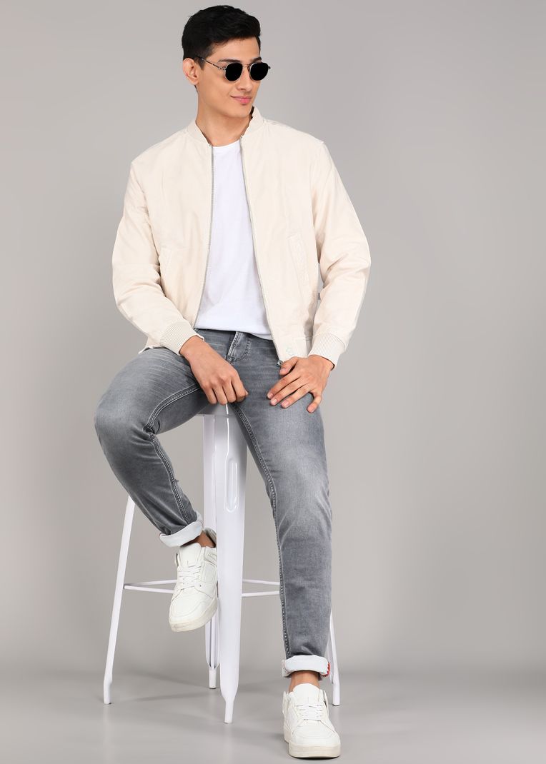 KILLER Men Skinny Mid Rise Grey Jeans - Image 4