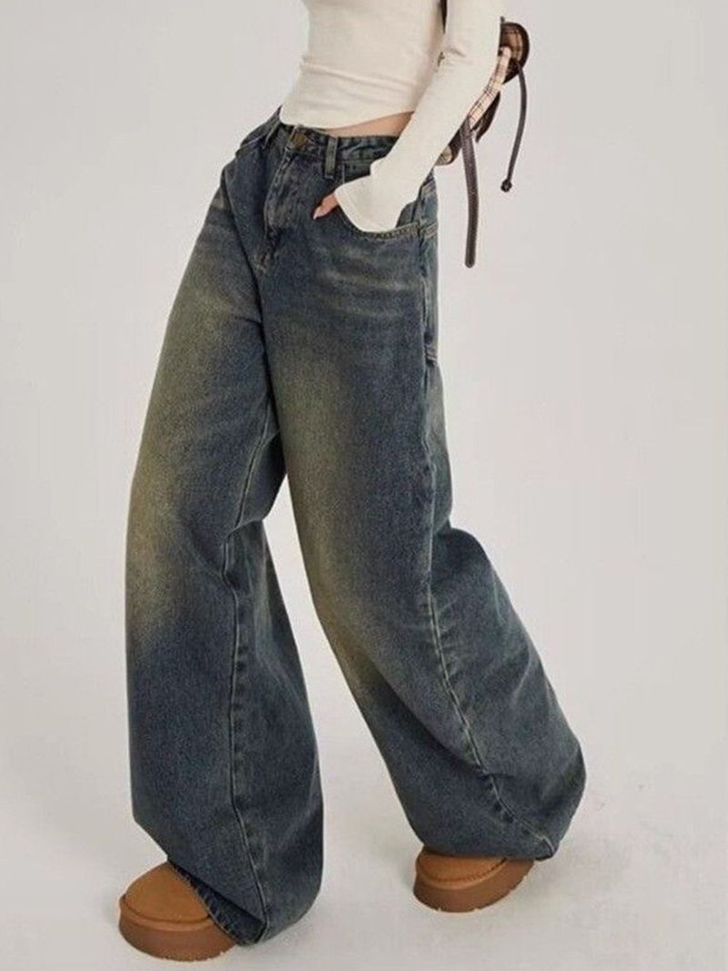KOTTY Women Baggy Fit High Rise Blue Jeans - Image 5