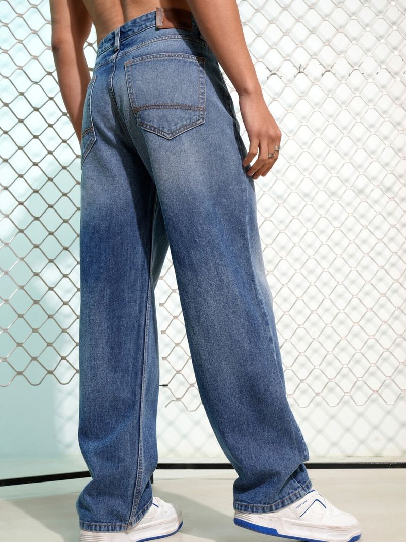 JEANJACK Men Relaxed Fit Mid Rise Blue Jeans - Image 3